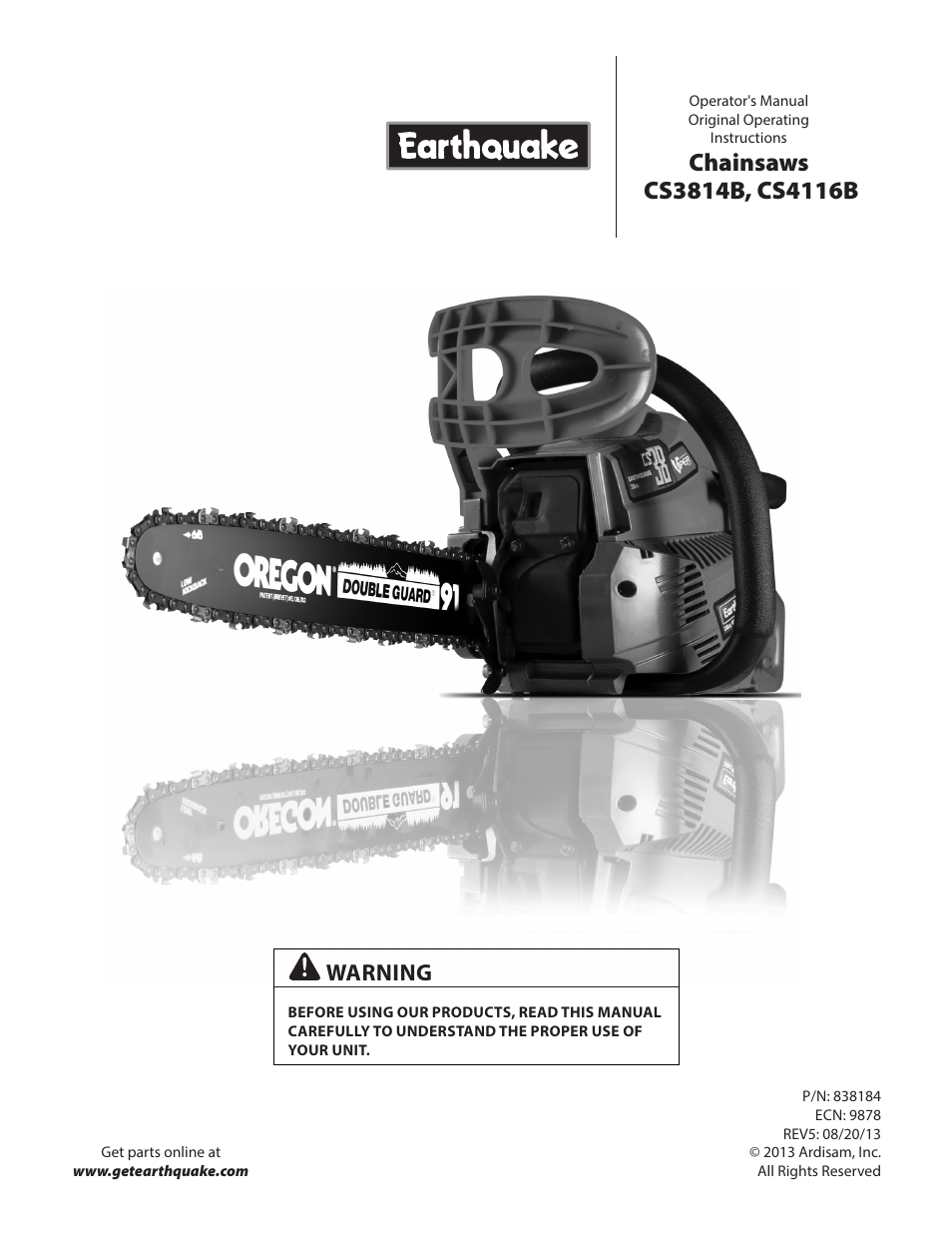 EarthQuake CS4116B User Manual | 32 pages