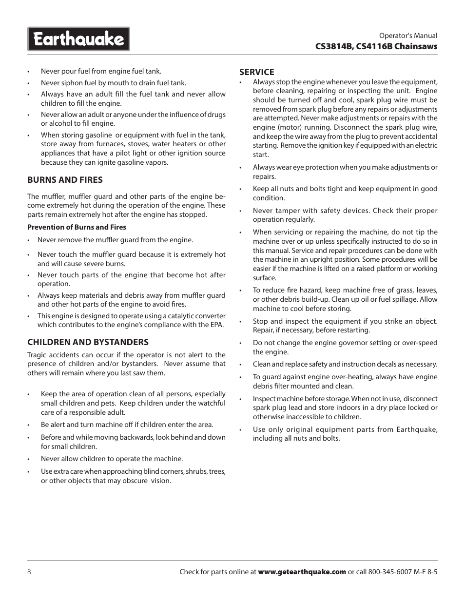 EarthQuake CS4116B User Manual | Page 8 / 32
