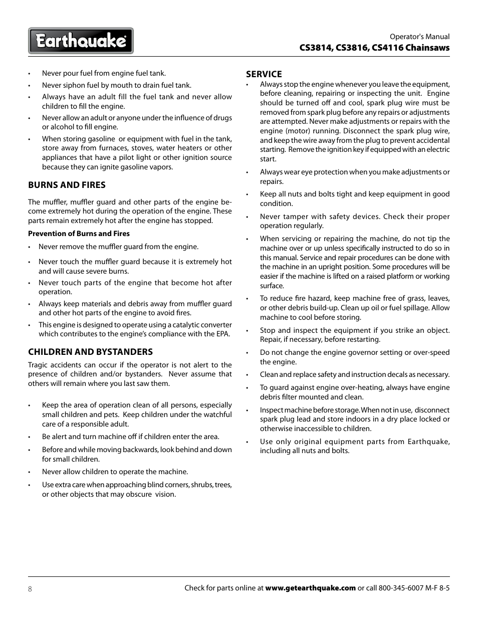EarthQuake CS4116 User Manual | Page 8 / 32