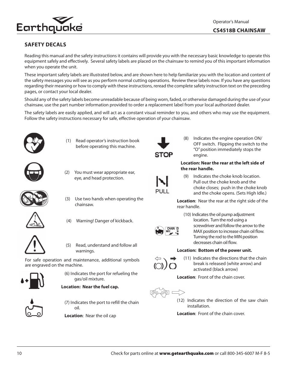 EarthQuake CS4518B User Manual | Page 10 / 32