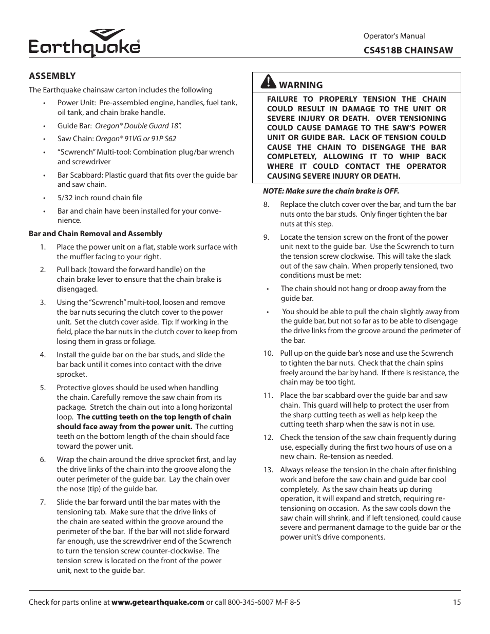 EarthQuake CS4518B User Manual | Page 15 / 32