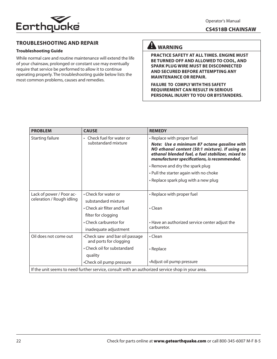 EarthQuake CS4518B User Manual | Page 22 / 32