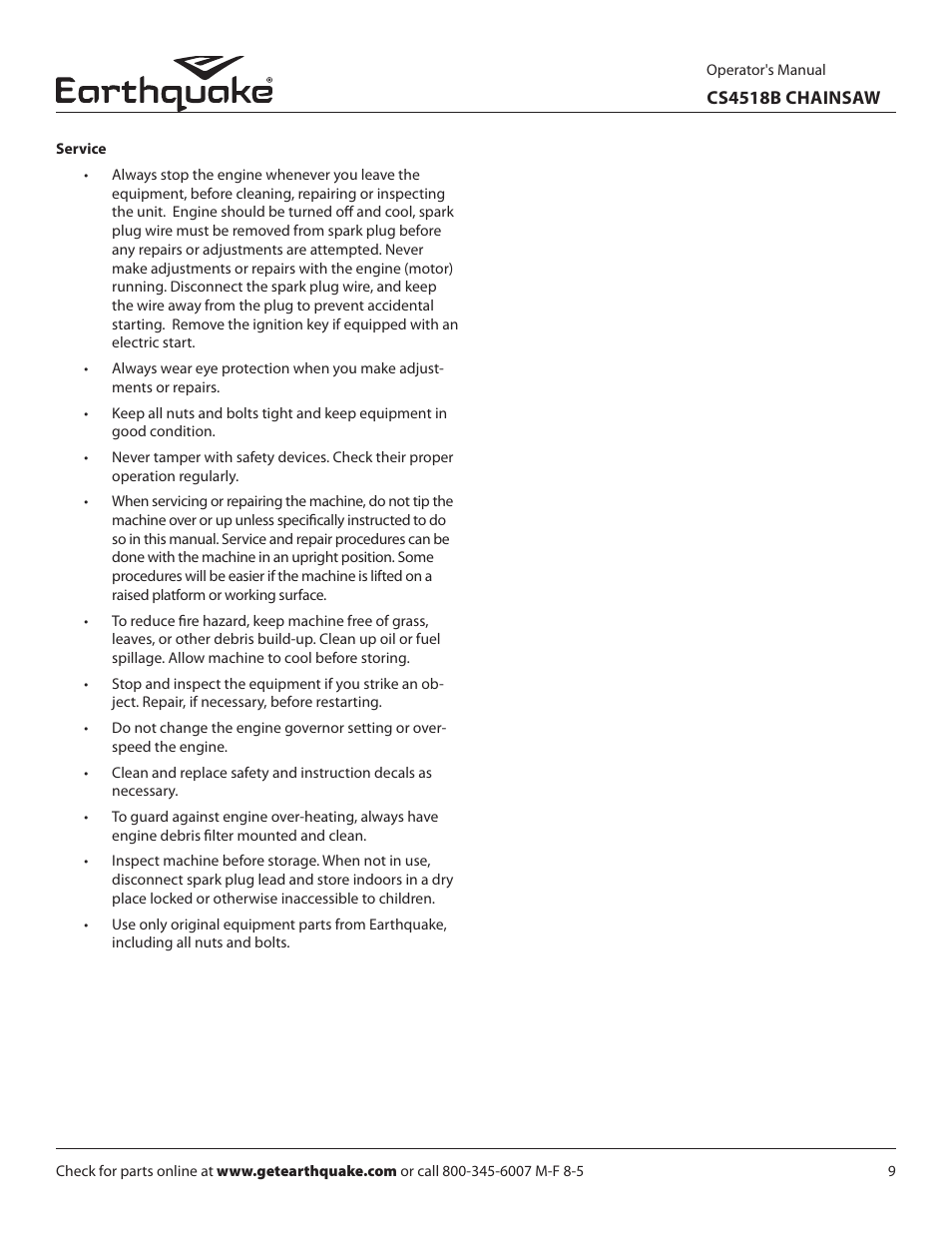 EarthQuake CS4518B User Manual | Page 9 / 32