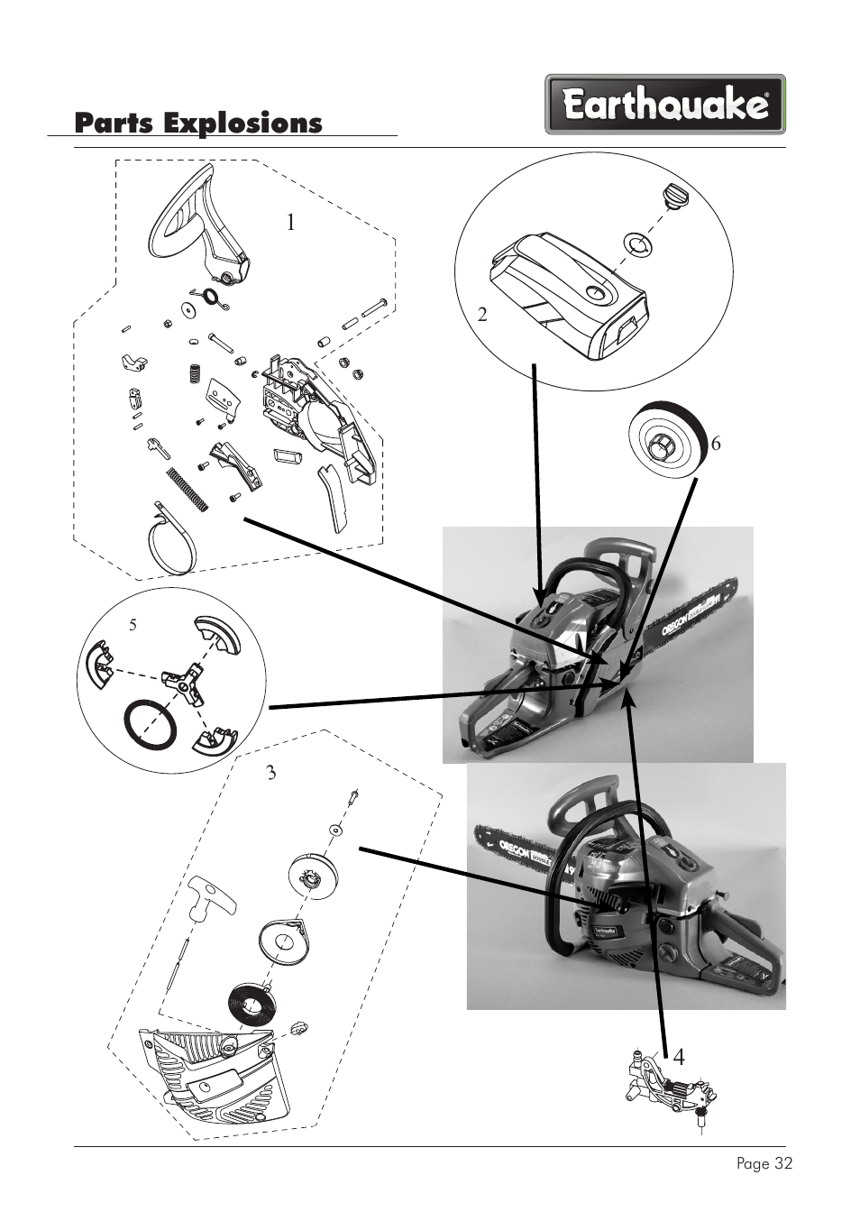 Parts explosions | EarthQuake CS4518 User Manual | Page 32 / 40