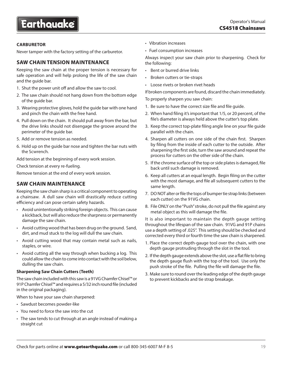 EarthQuake CS4518 User Manual | Page 19 / 32