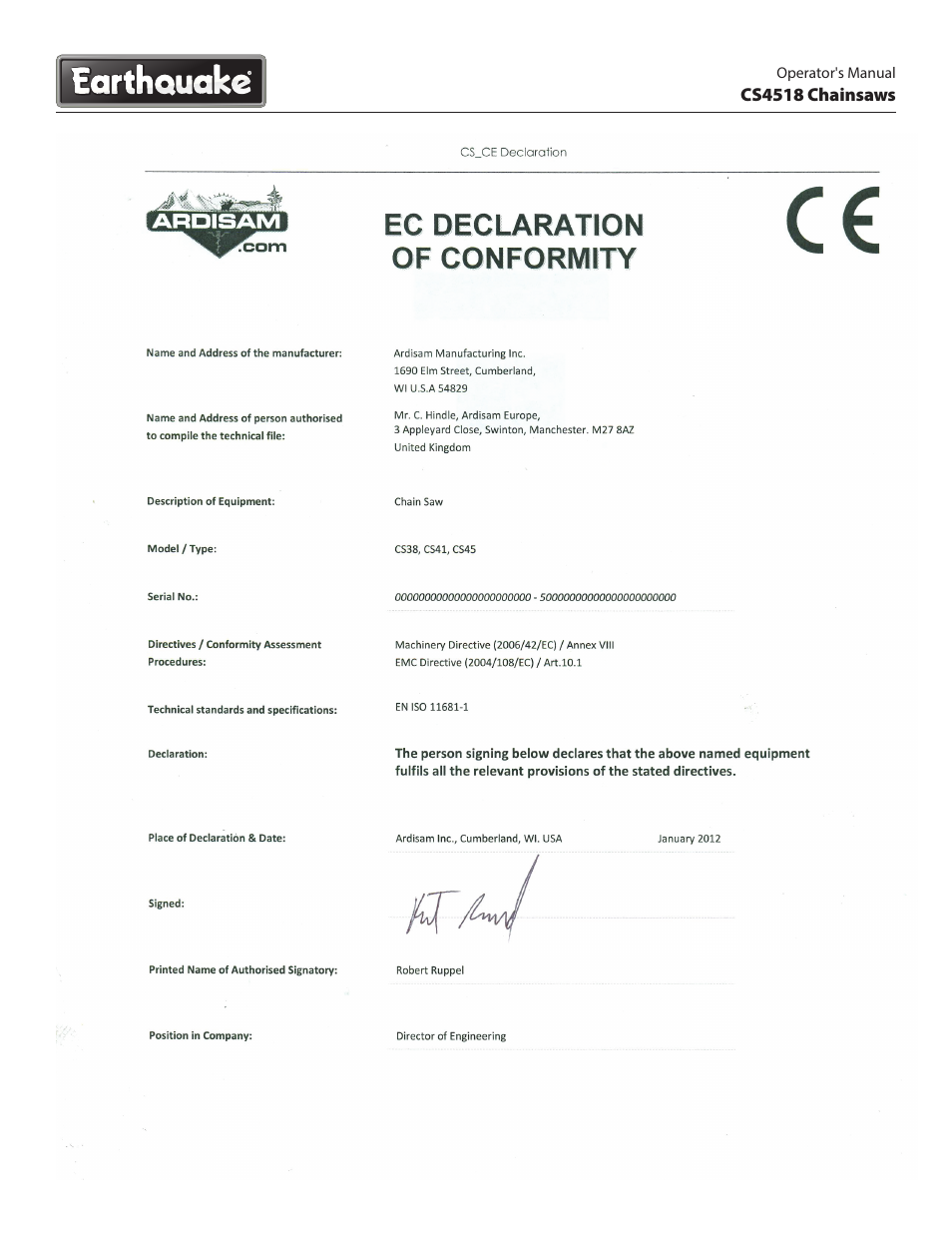 EarthQuake CS4518 User Manual | Page 27 / 32