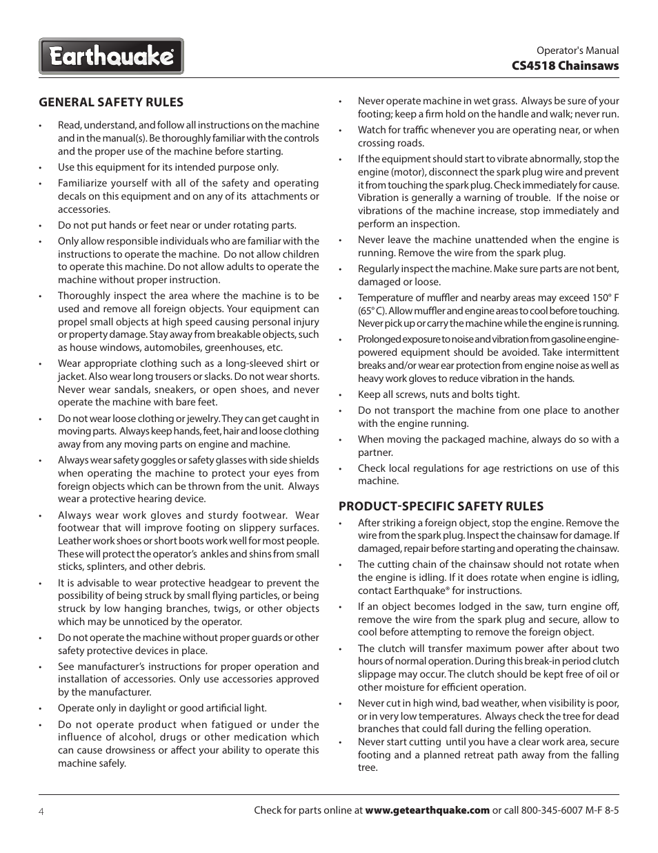 EarthQuake CS4518 User Manual | Page 4 / 32