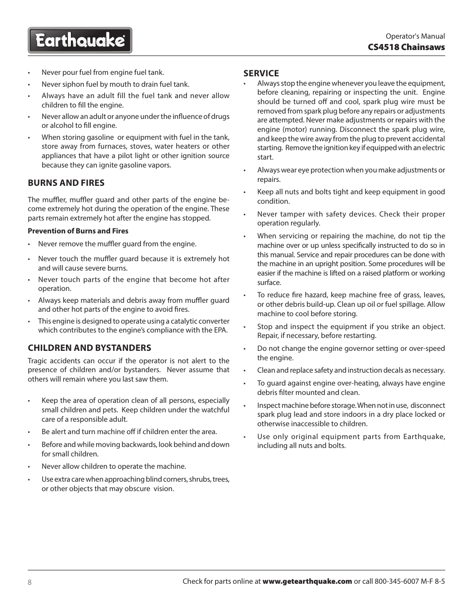 EarthQuake CS4518 User Manual | Page 8 / 32