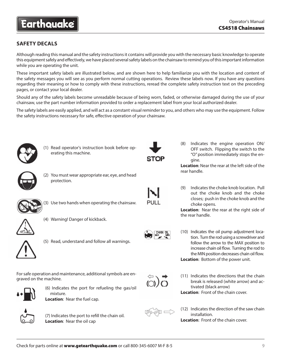 EarthQuake CS4518 User Manual | Page 9 / 32