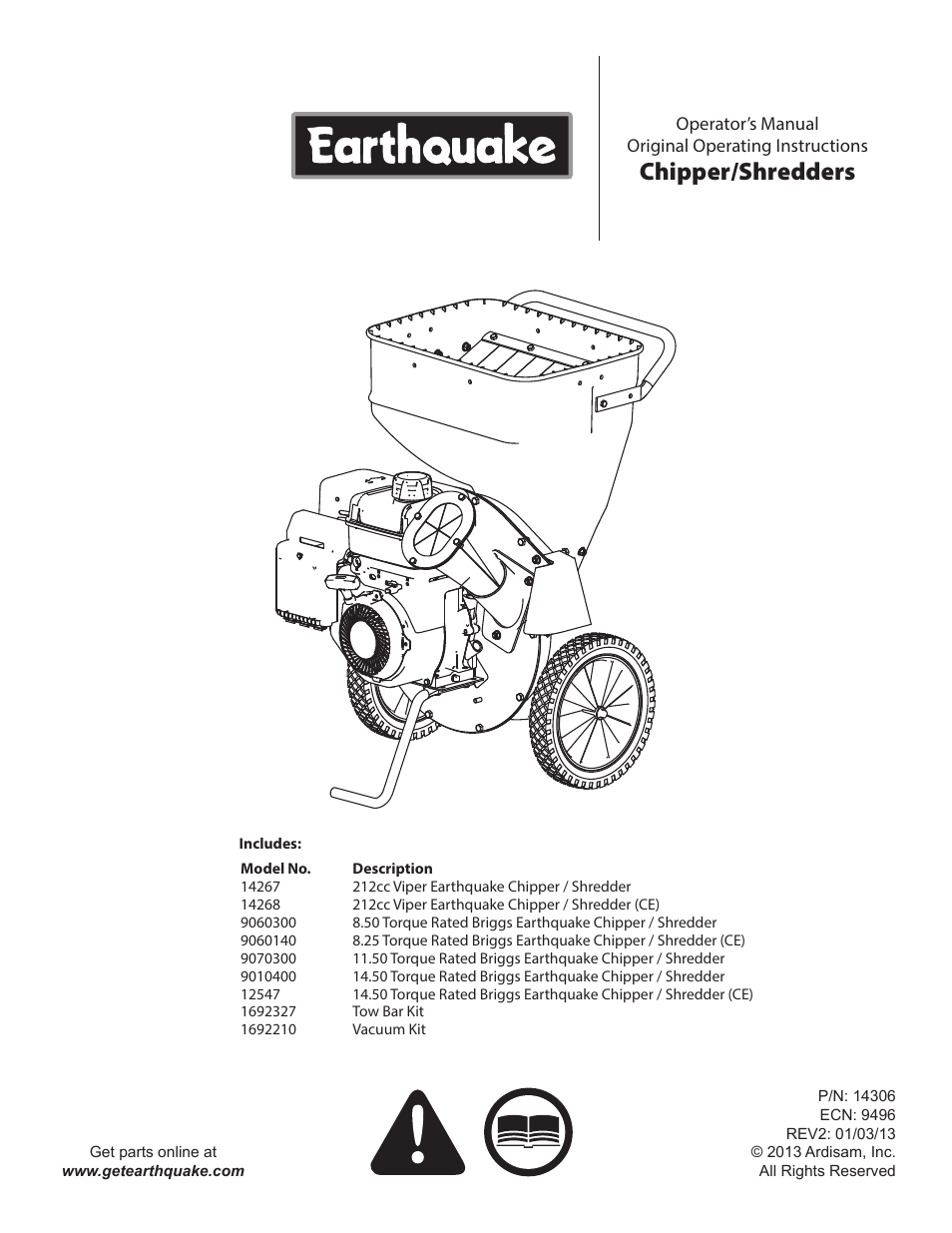 EarthQuake 14267 User Manual | 40 pages