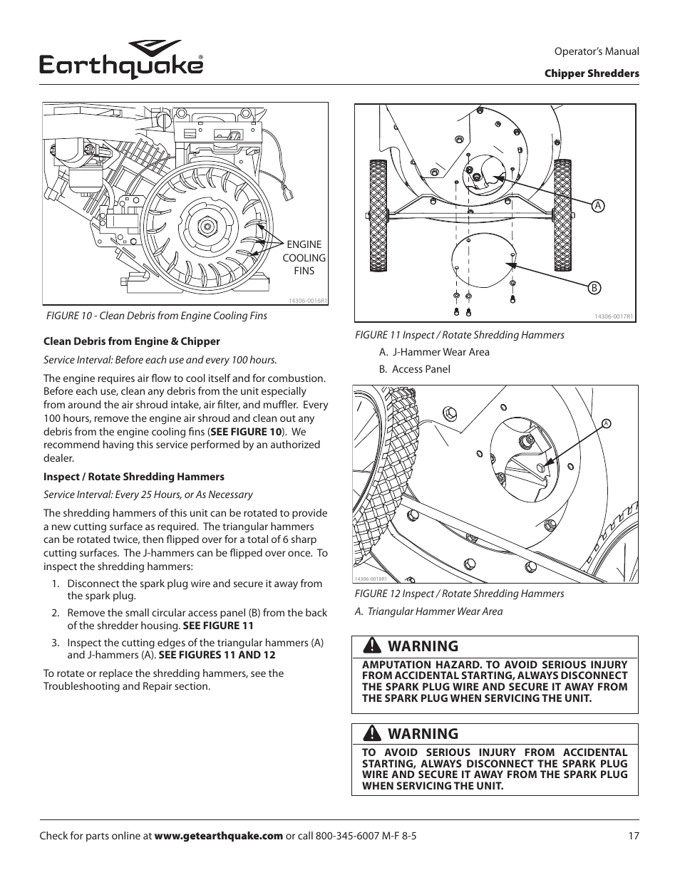 Warning | EarthQuake 9060300 User Manual | Page 17 / 40