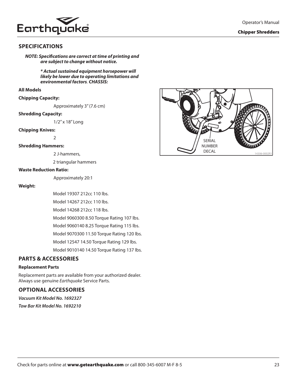 EarthQuake 9060300 User Manual | Page 23 / 40