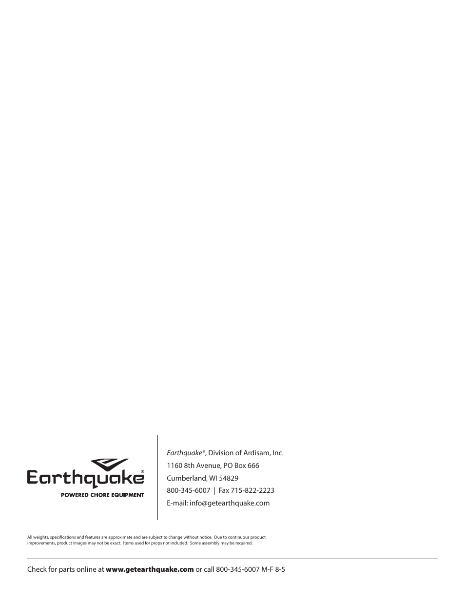 EarthQuake 9060300 User Manual | Page 40 / 40