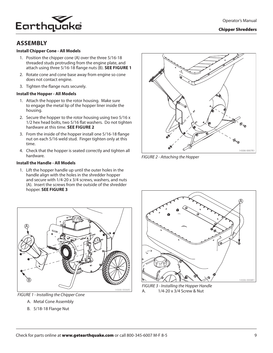 Assembly | EarthQuake 9060300 User Manual | Page 9 / 40