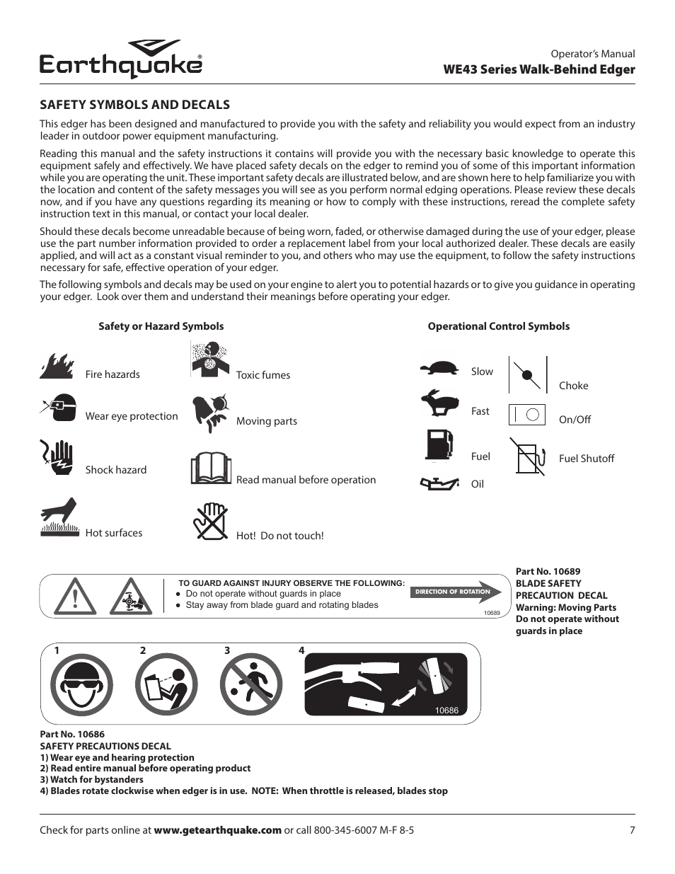 Colors used: pantone process black | EarthQuake WE43E User Manual | Page 7 / 28