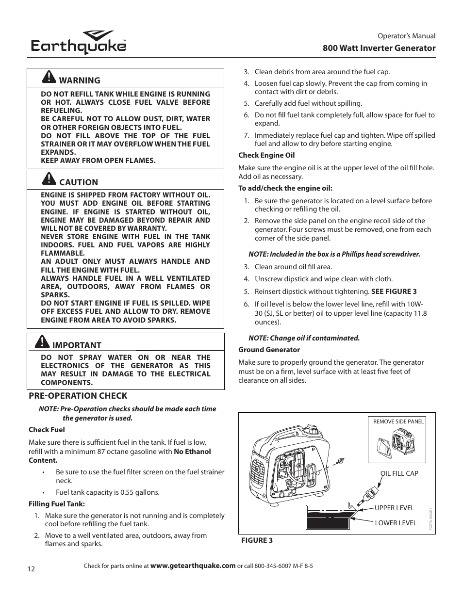 EarthQuake MC43ES User Manual | Page 12 / 28