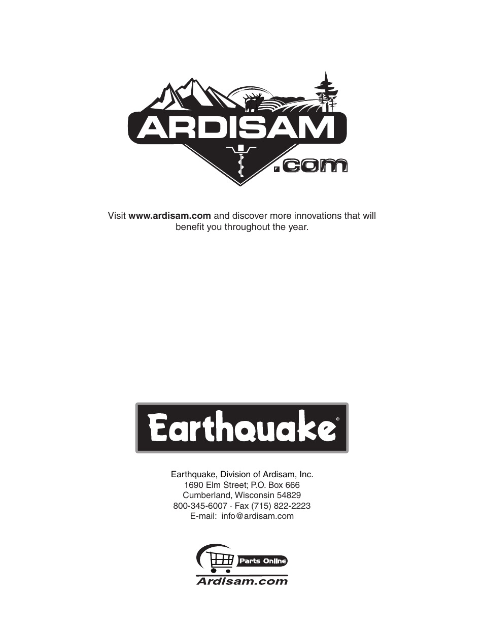 Ardisam | EarthQuake W1000 User Manual | Page 12 / 12