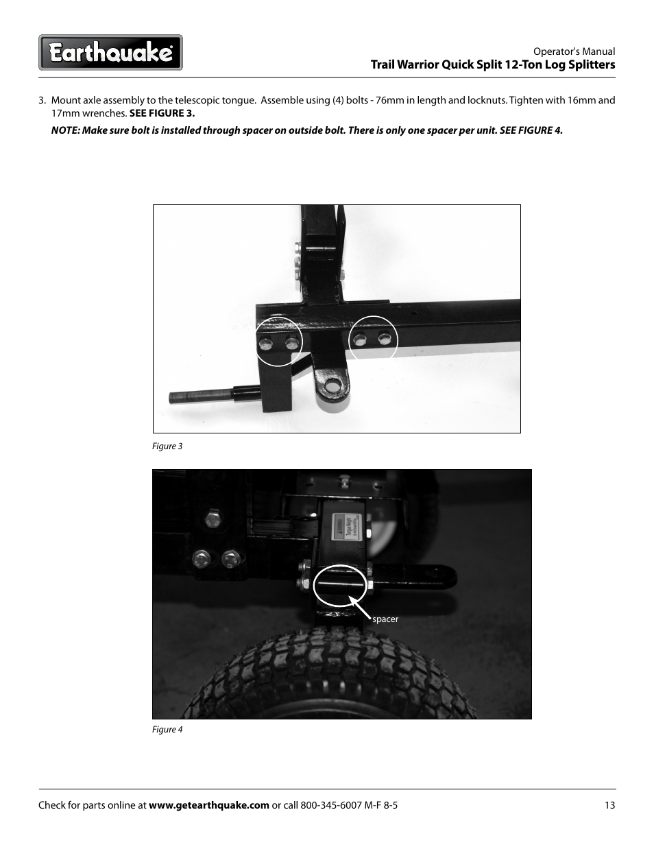 EarthQuake W1265B User Manual | Page 13 / 36