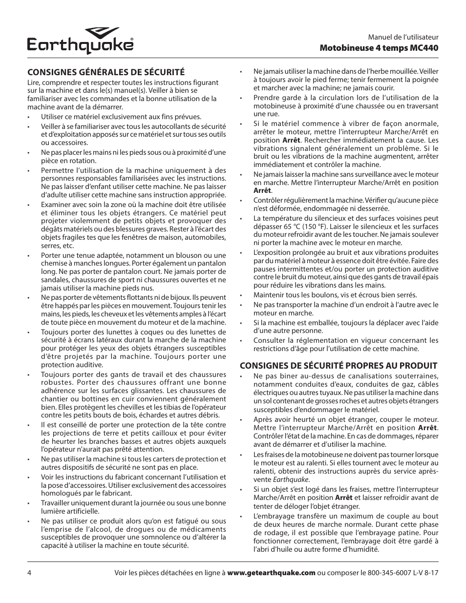 EarthQuake 12802 User Manual | Page 32 / 84