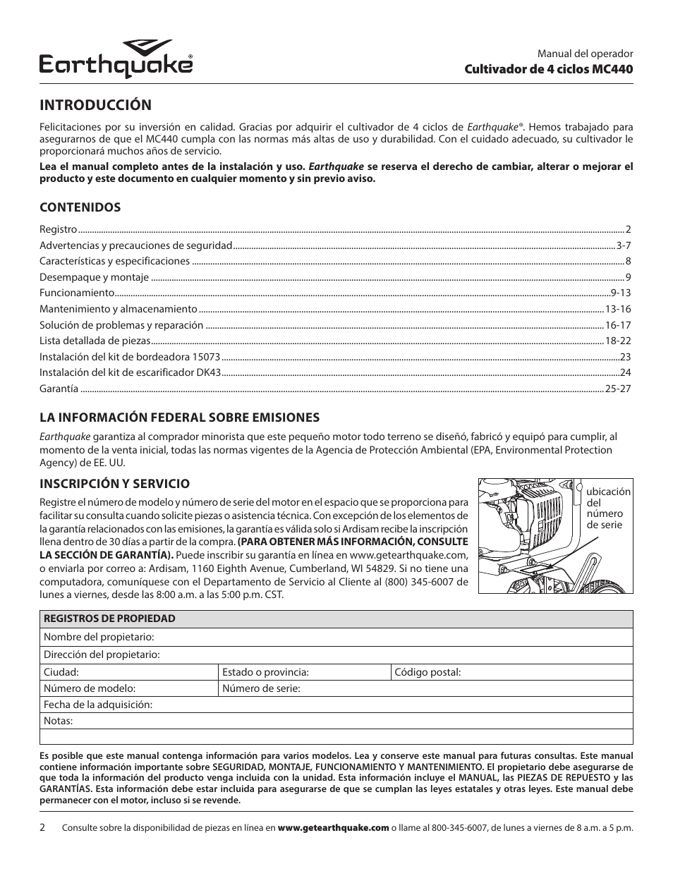 Introducción | EarthQuake 12802 User Manual | Page 58 / 84