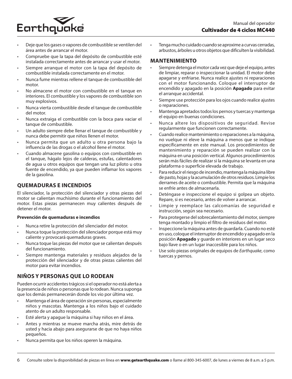 EarthQuake 12802 User Manual | Page 62 / 84