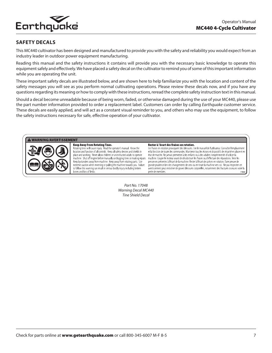 EarthQuake 12802 User Manual | Page 7 / 84