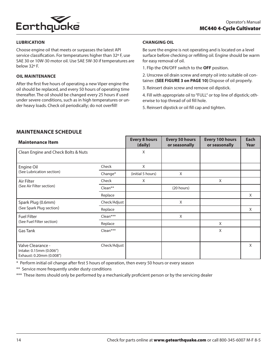 EarthQuake 12802 User Manual | Page 14 / 28