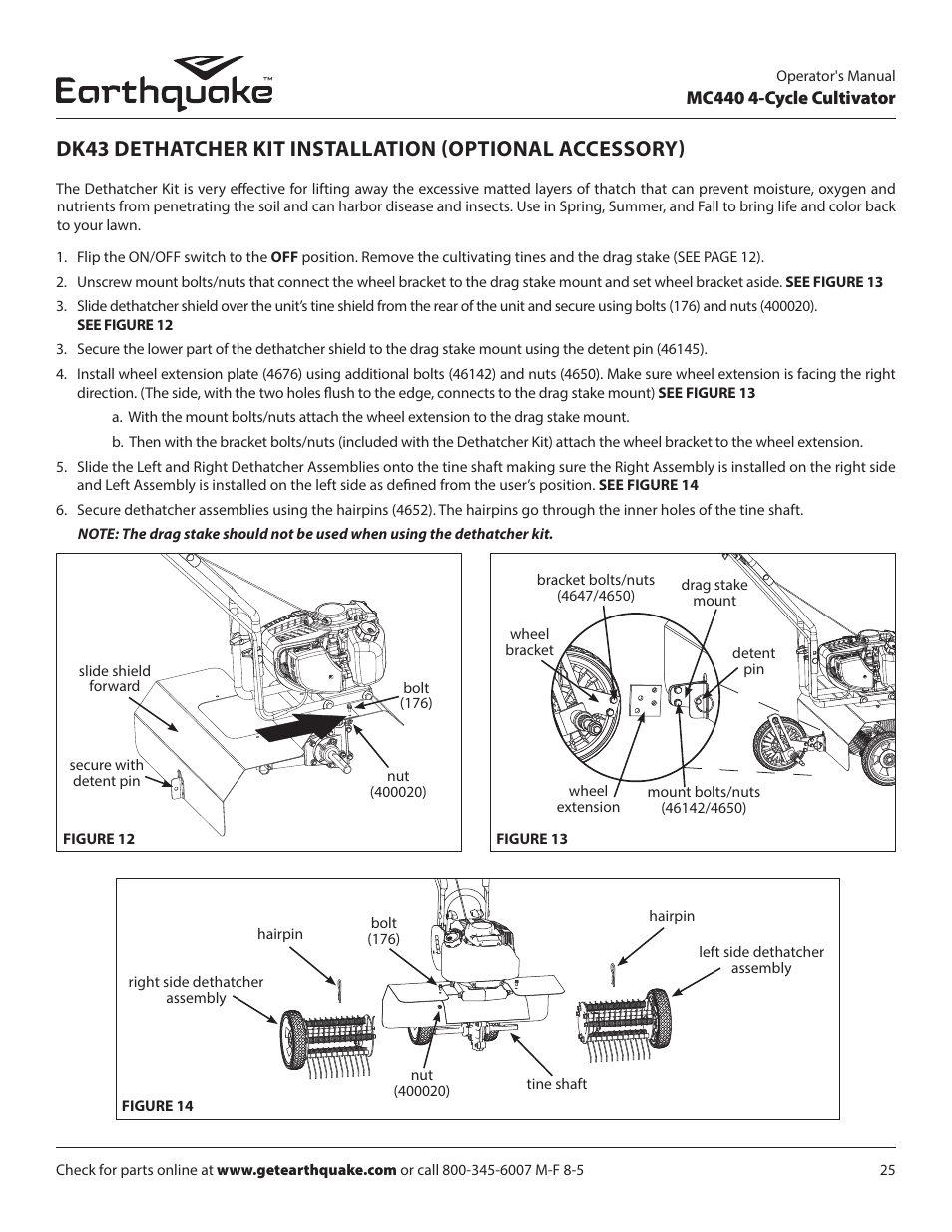 EarthQuake 12802 User Manual | Page 25 / 28