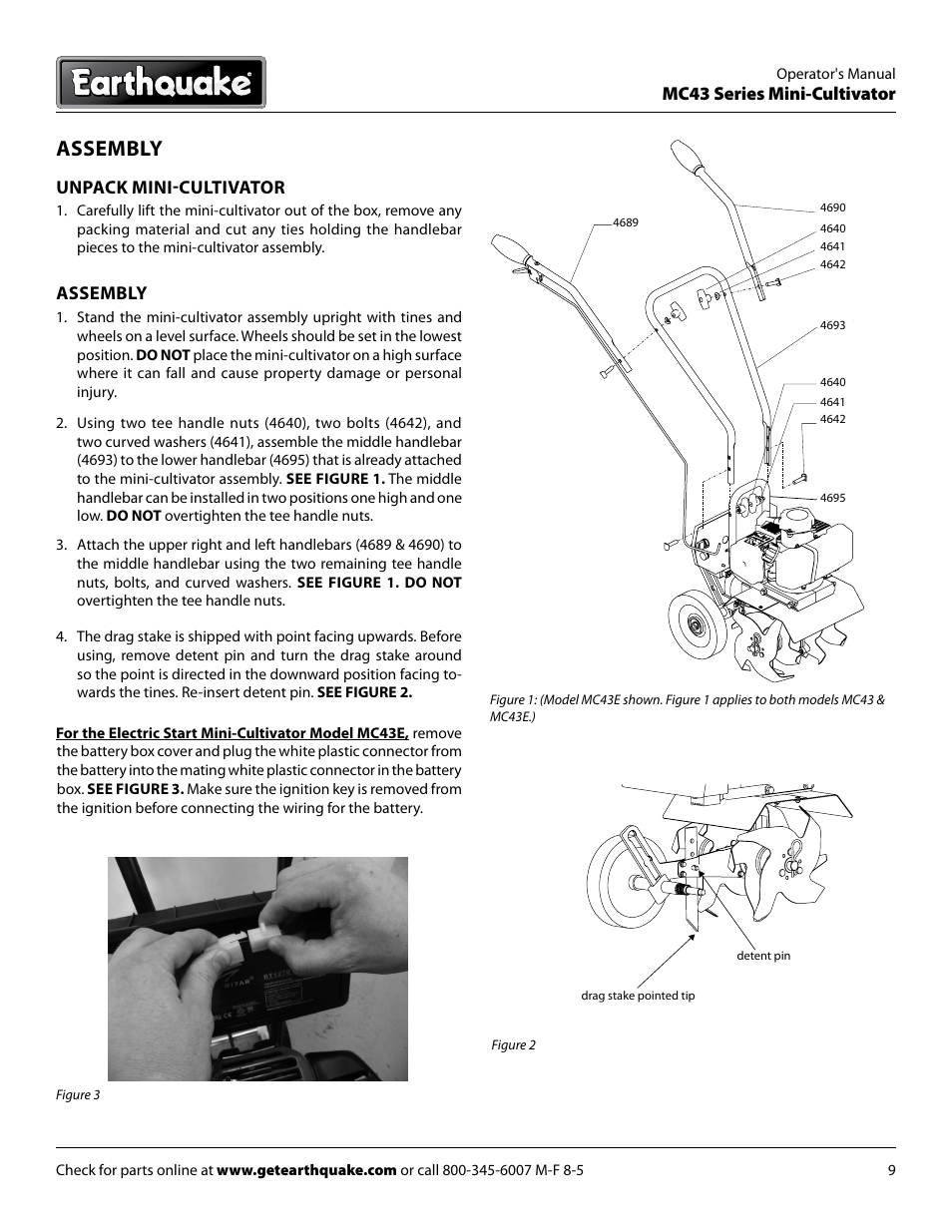Assembly | EarthQuake MC43E User Manual | Page 9 / 32