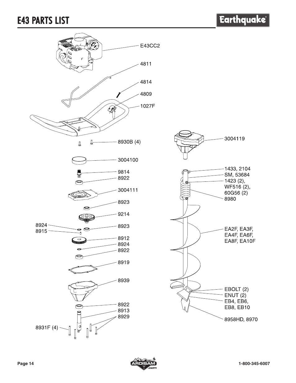 E43 p | EarthQuake E43 User Manual | Page 14 / 15