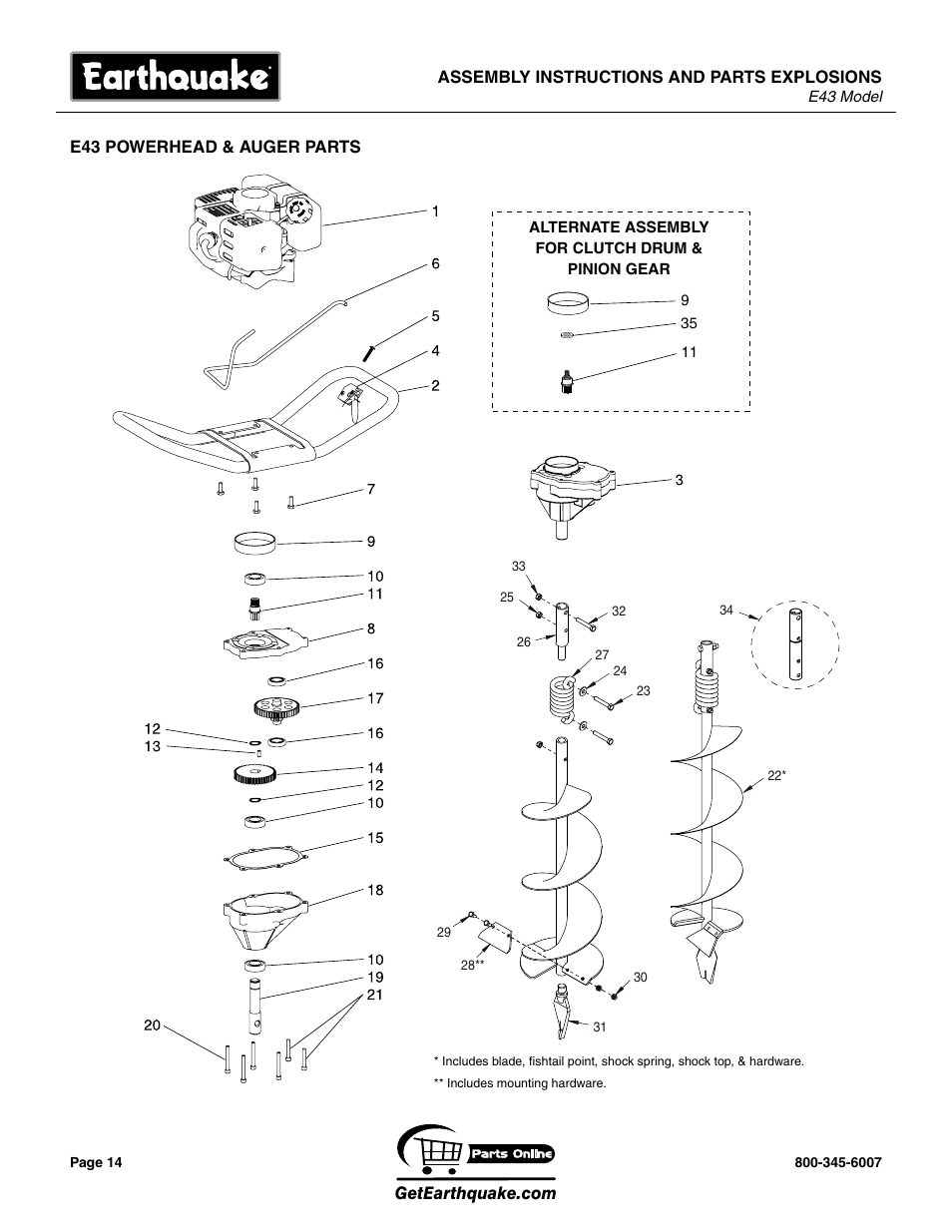 EarthQuake E43 User Manual | Page 14 / 20