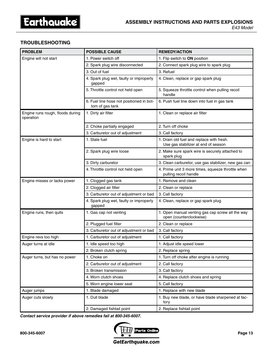 EarthQuake E43 User Manual | Page 13 / 24