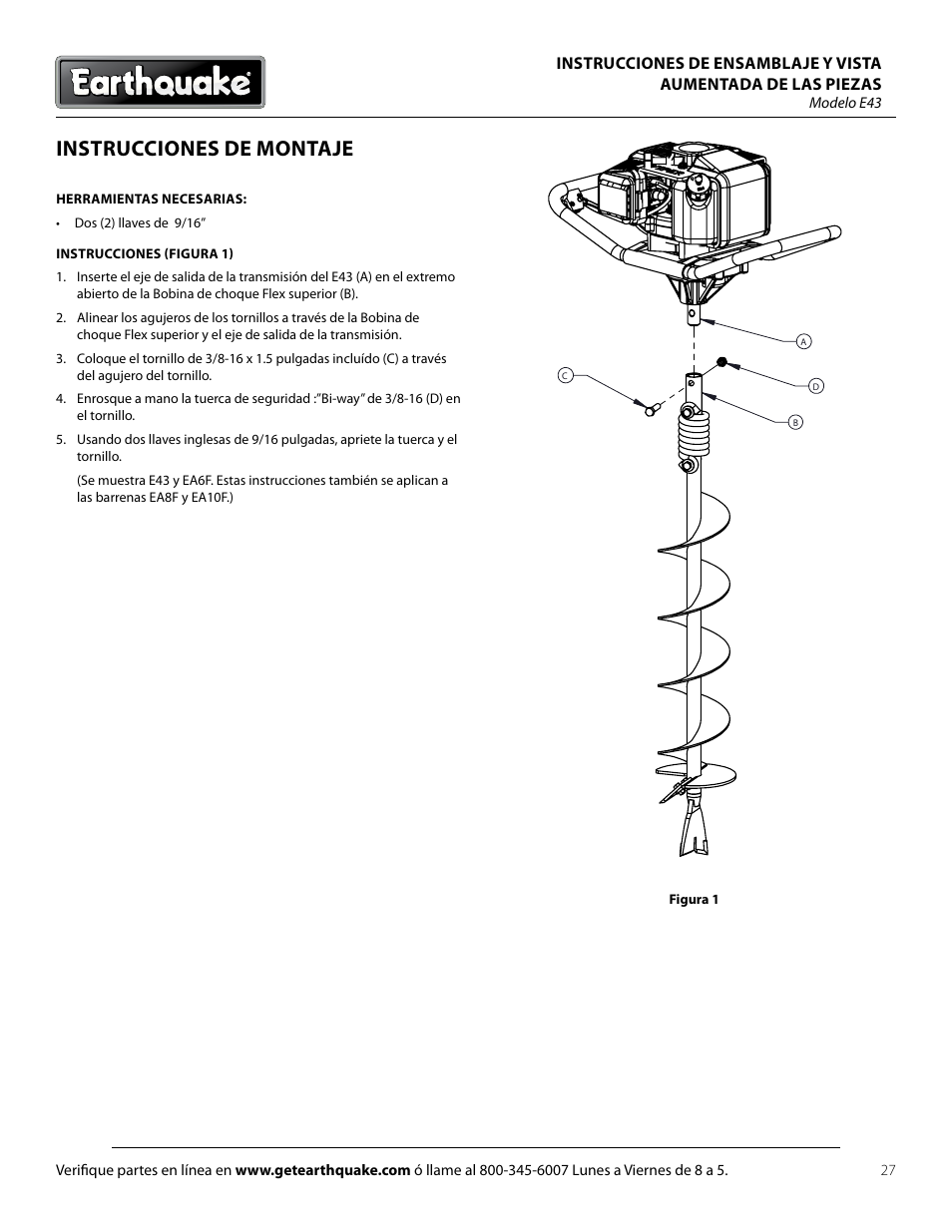 Instrucciones de montaje | EarthQuake E43 User Manual | Page 27 / 92
