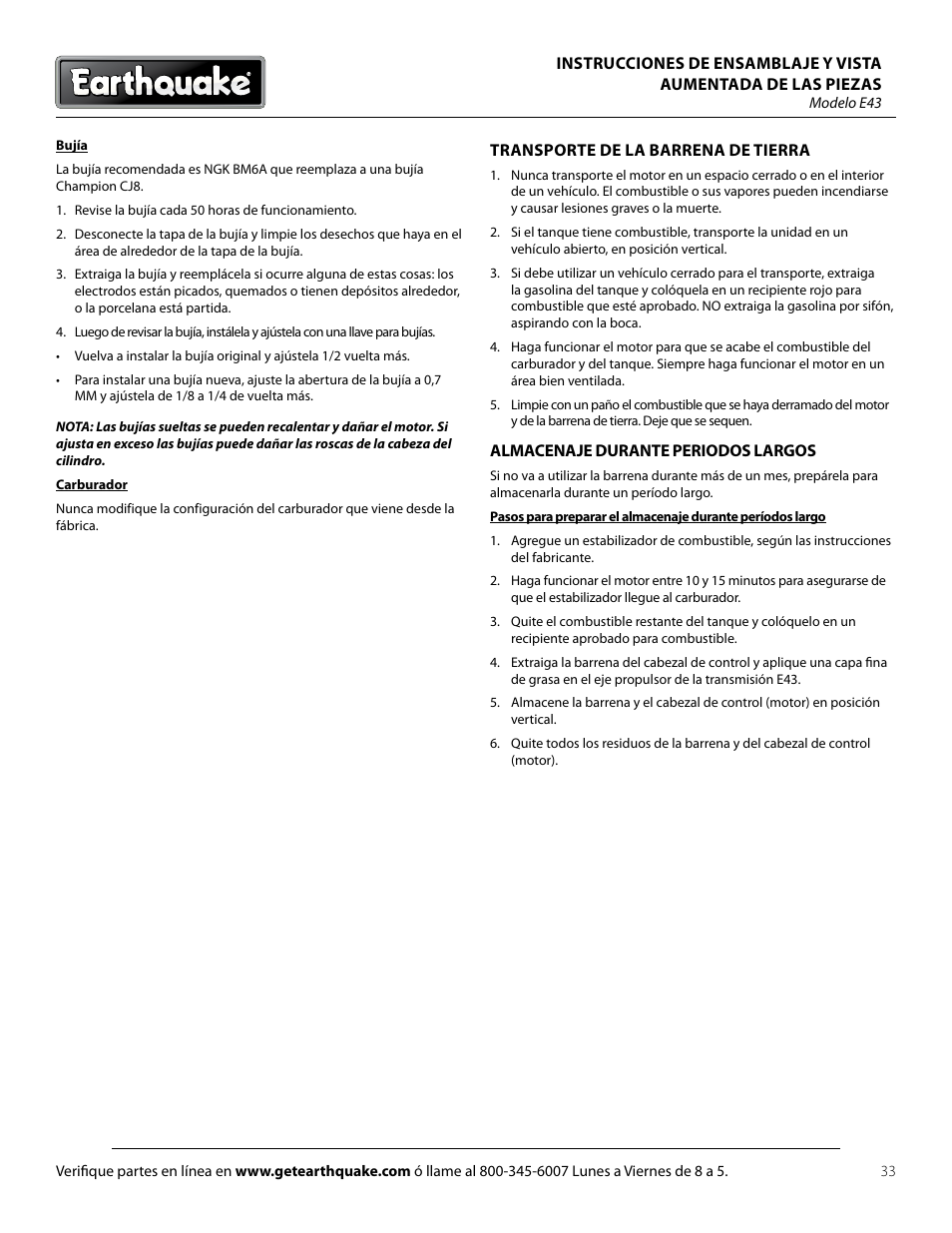 EarthQuake E43 User Manual | Page 33 / 92