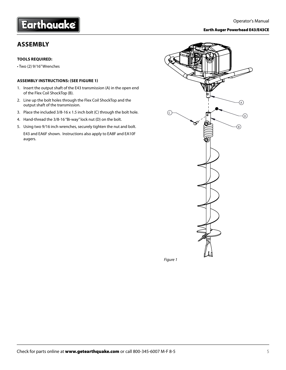 Assembly | EarthQuake E43 User Manual | Page 5 / 92