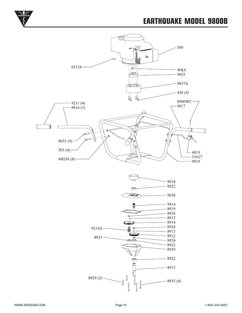 Earthquake model 9800b | EarthQuake 9800B User Manual | Page 10 / 12