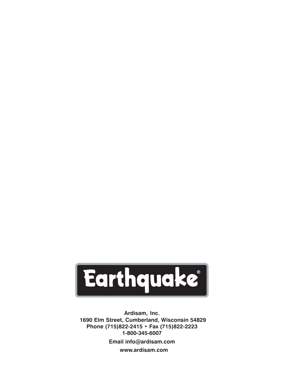 EarthQuake 9800B User Manual | Page 12 / 12
