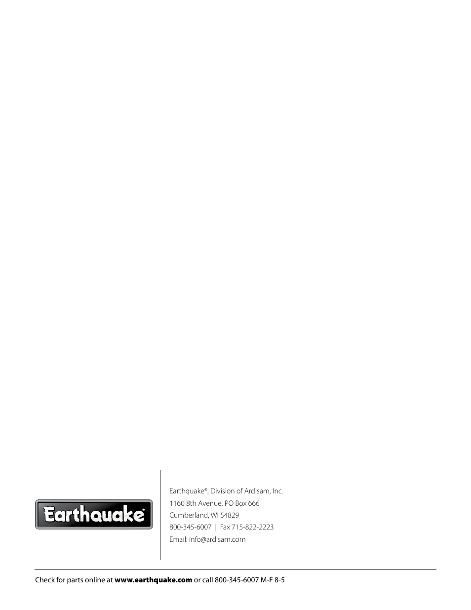 EarthQuake 10310 User Manual | Page 24 / 24