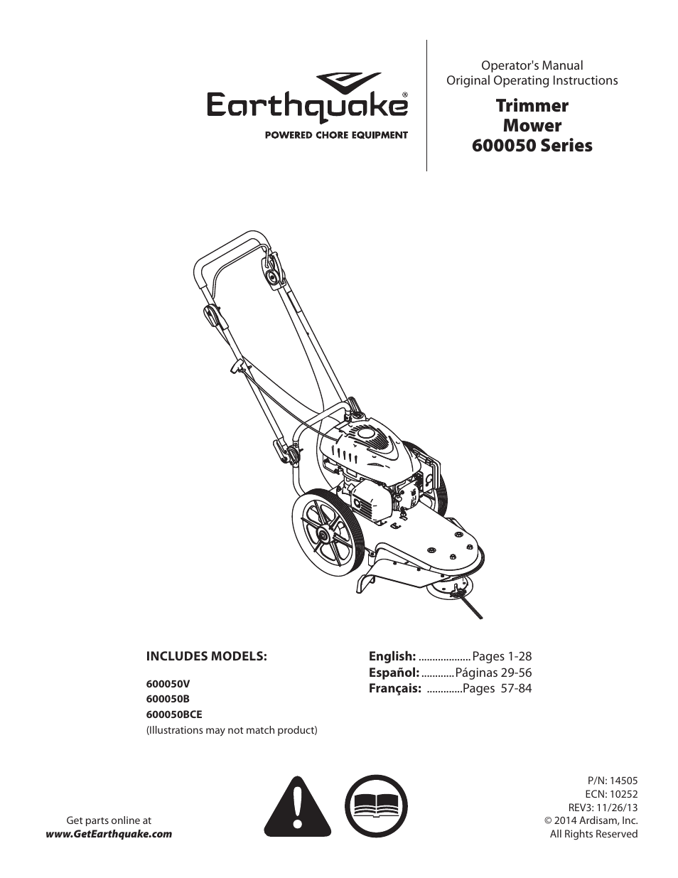 EarthQuake 600050B User Manual | 84 pages