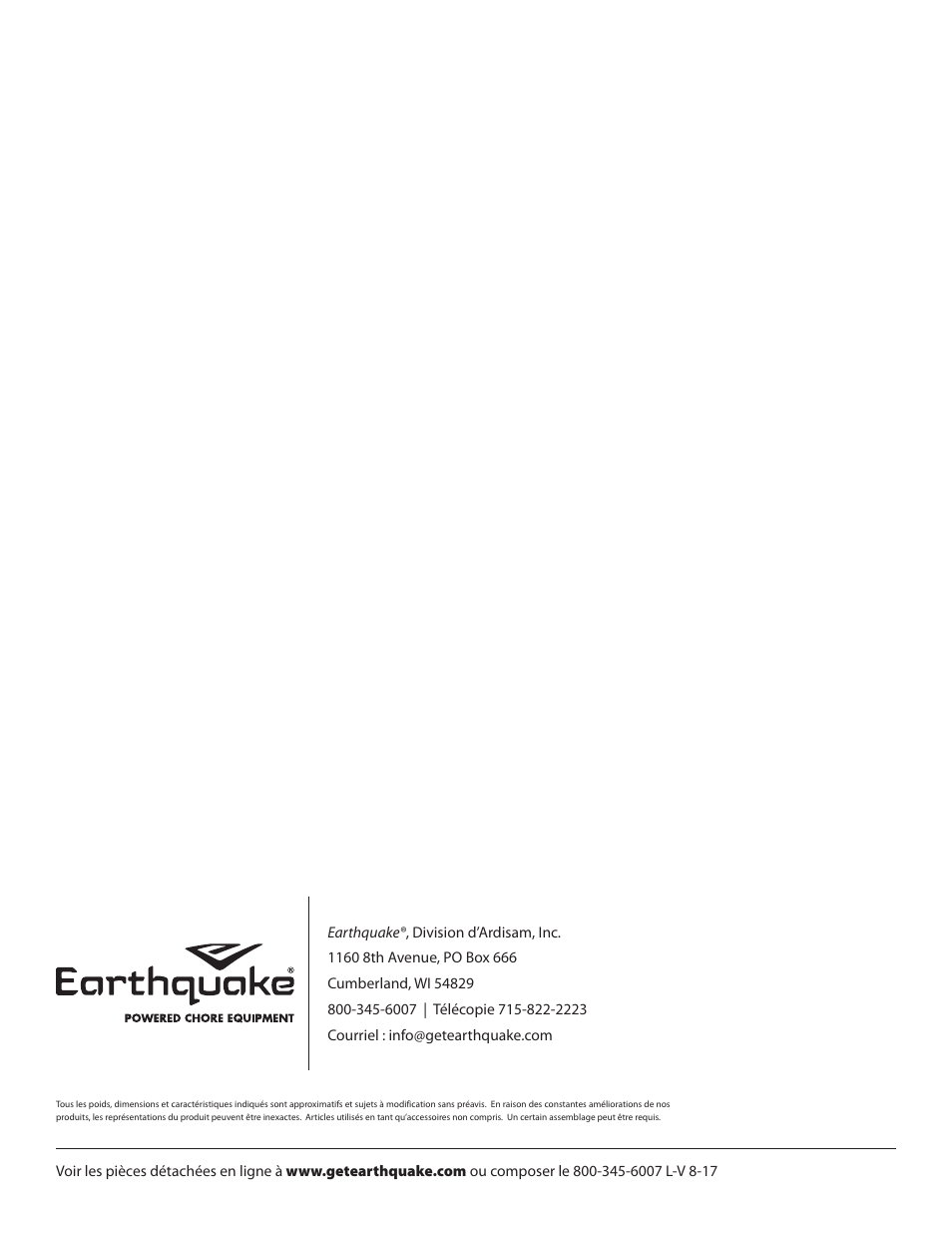 EarthQuake 600050B User Manual | Page 56 / 84