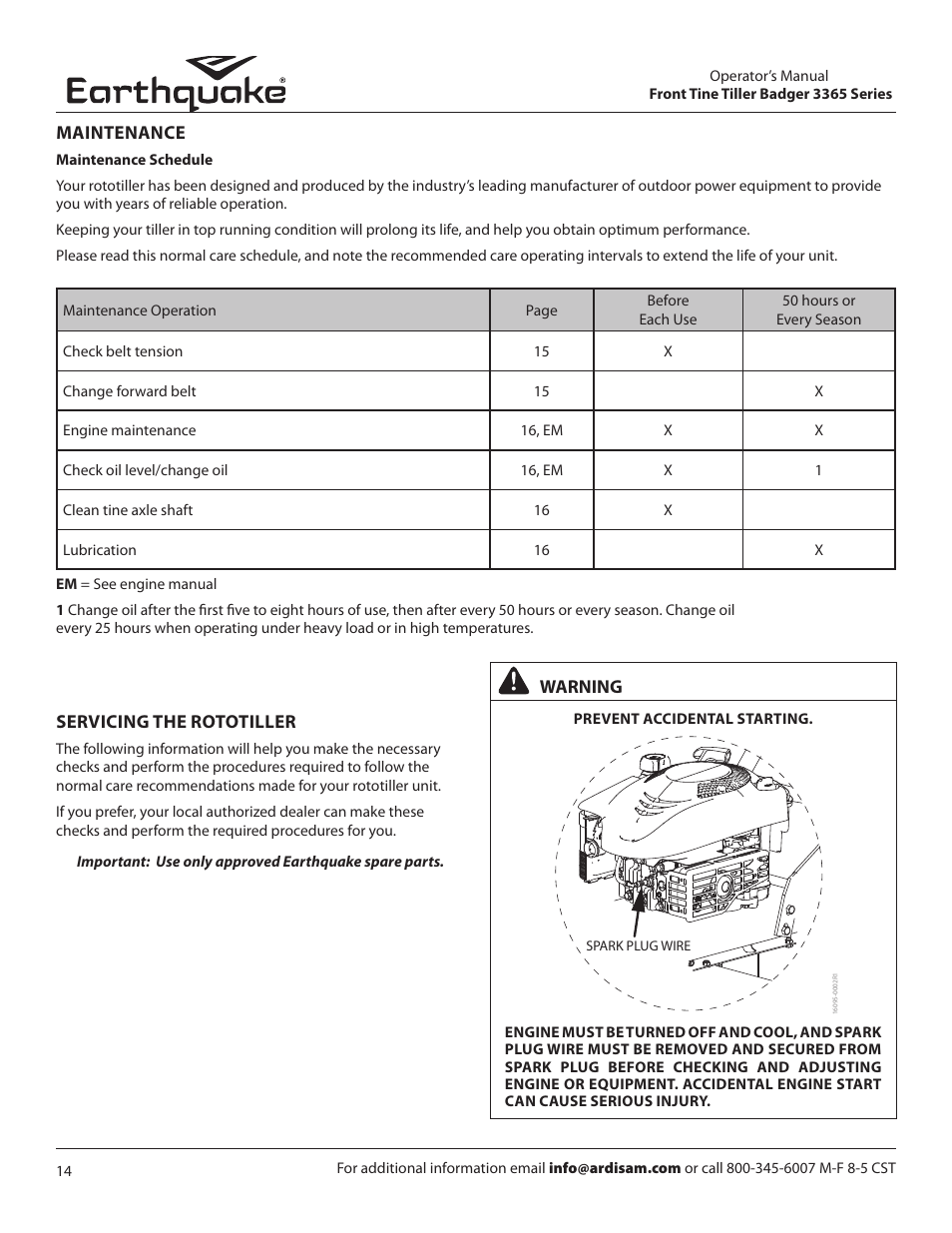 EarthQuake 16095 REV3 User Manual | Page 14 / 24