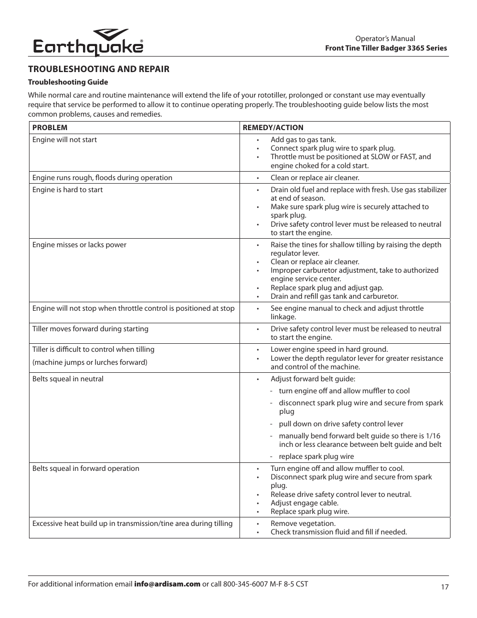 EarthQuake 16095 REV3 User Manual | Page 17 / 24