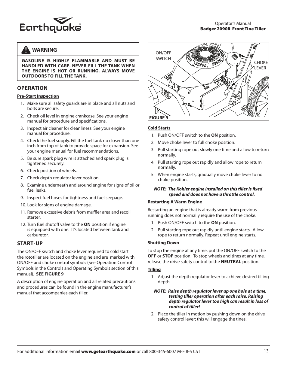 EarthQuake 20908 User Manual | Page 13 / 24