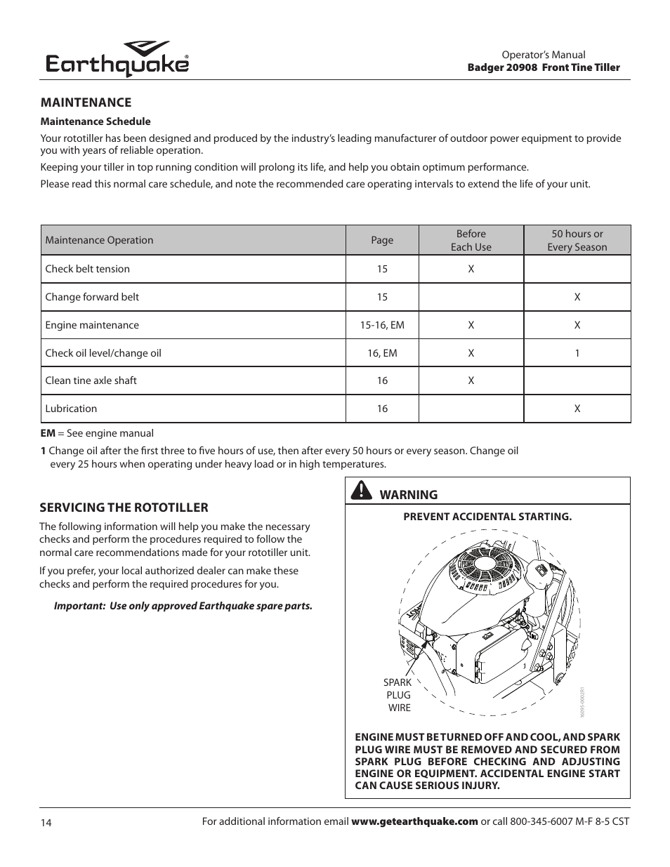 EarthQuake 20908 User Manual | Page 14 / 24