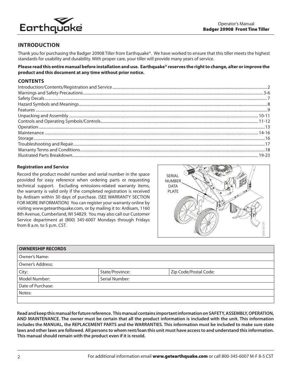 EarthQuake 20908 User Manual | Page 2 / 24