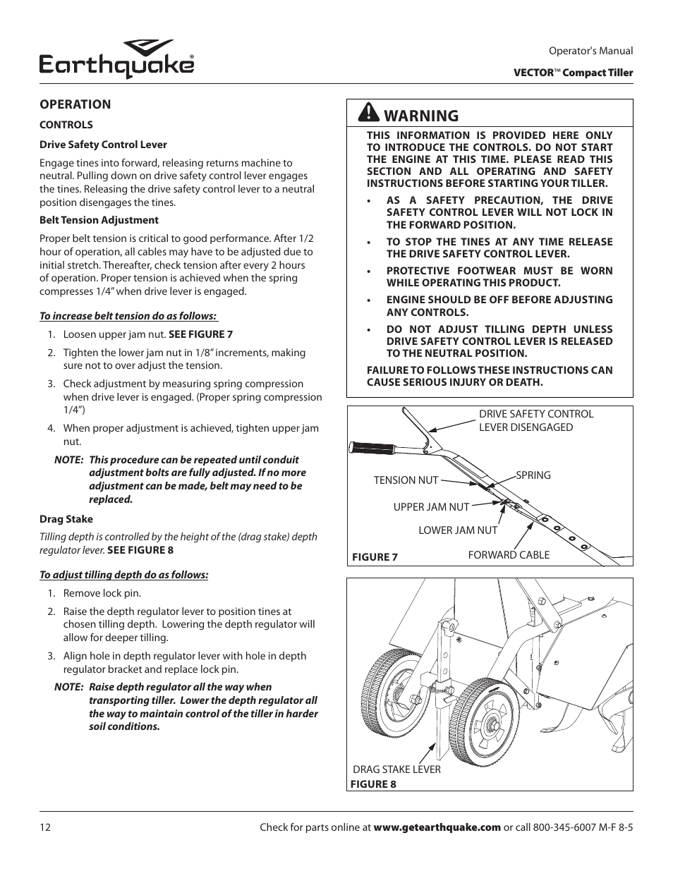 Warning | EarthQuake 26750 User Manual | Page 12 / 28