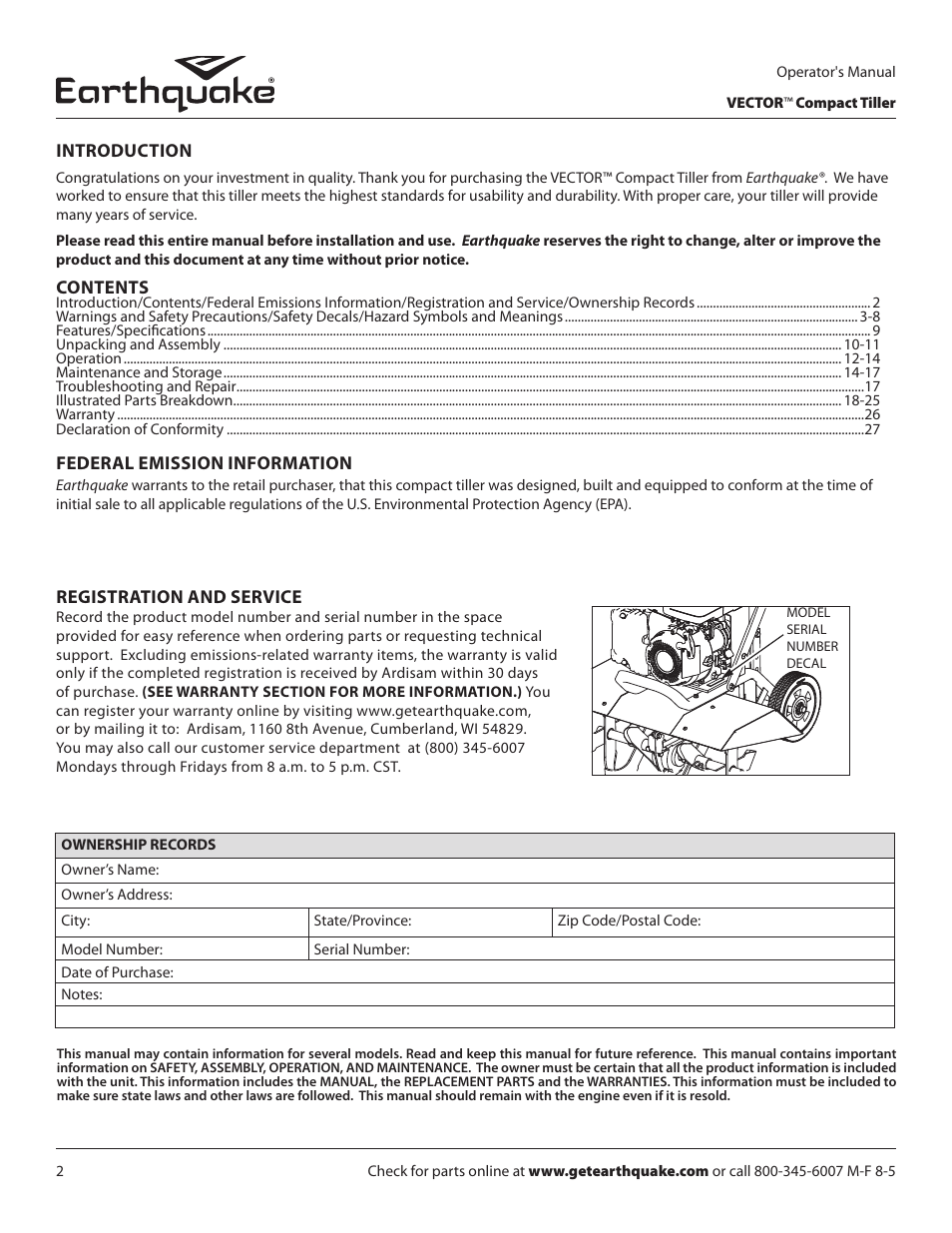 EarthQuake 26750 User Manual | Page 2 / 28