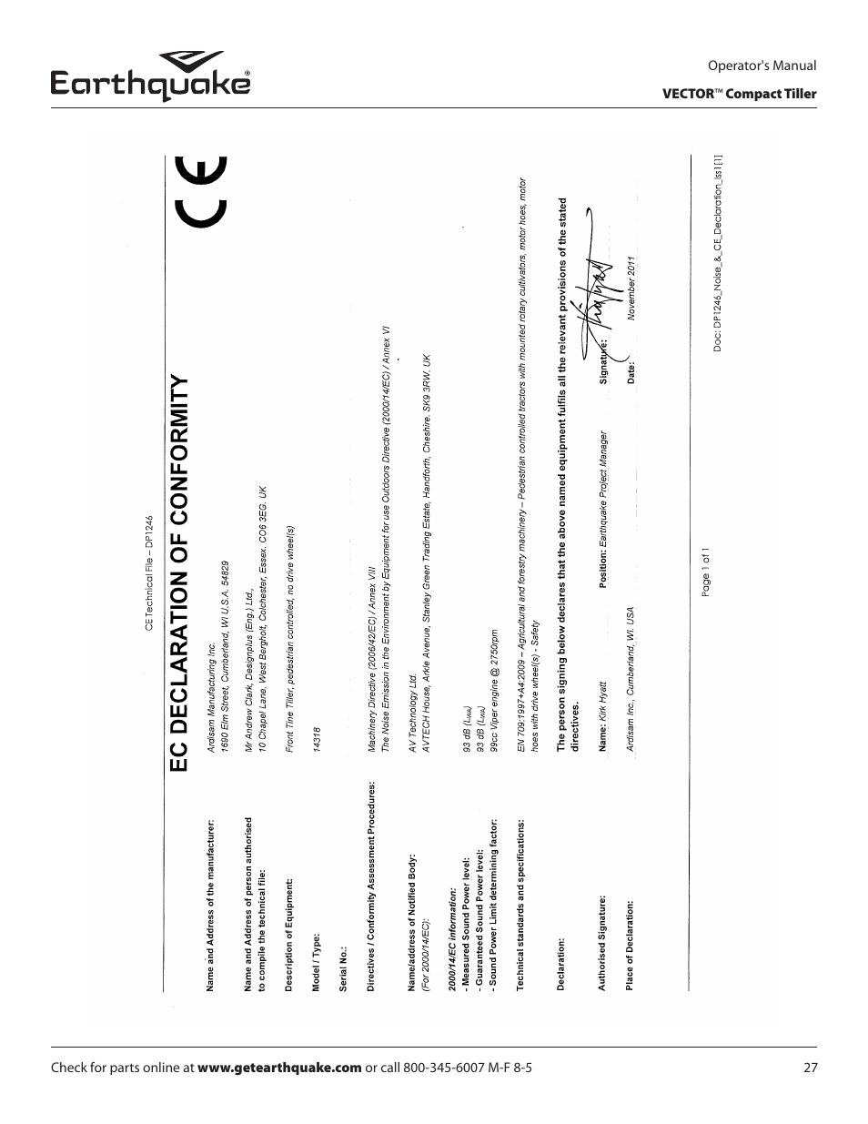EarthQuake 26750 User Manual | Page 27 / 28