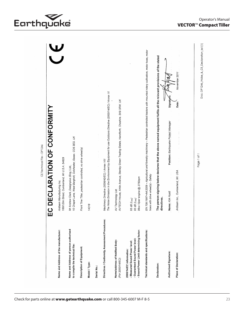 EarthQuake 26750 User Manual | Page 23 / 72