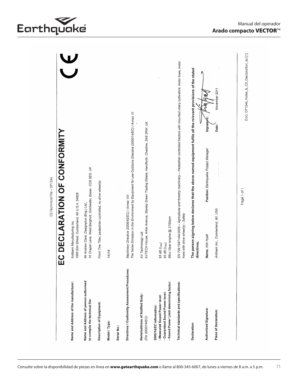 EarthQuake 26750 User Manual | Page 71 / 72